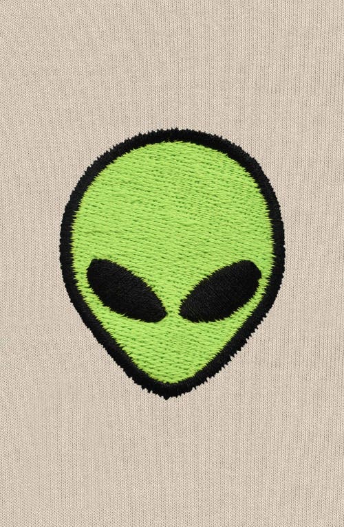Dalix Alien Fleece Sweatshirt In Natural