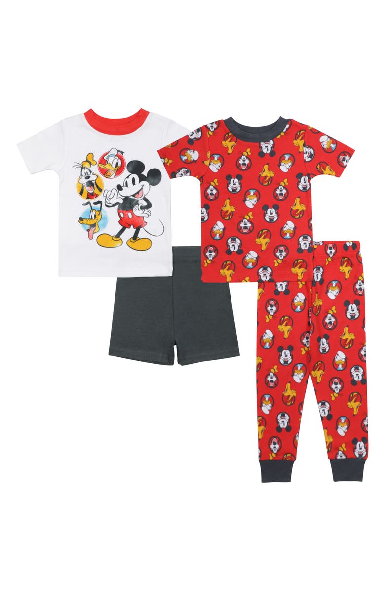 AME Disney<sup>®</sup> Mickey Mouse Cotton Pajamas, Main, color, 