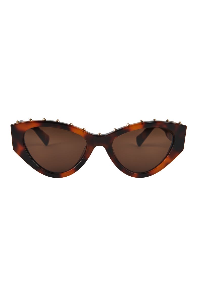 53mm Gradient Cat Eye Sunglasses, Main, color, TORT