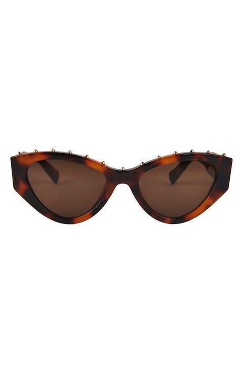 53mm Gradient Cat Eye Sunglasses