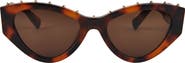 AIMEE 53mm Gradient Cat Eye Sunglasses