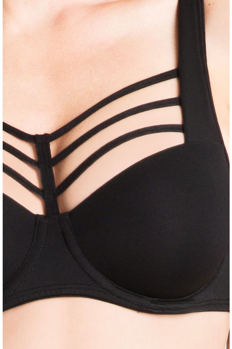 'Leading Strings' Underwire Push-Up Bra, Alternate, color, STRICTLY BLACK