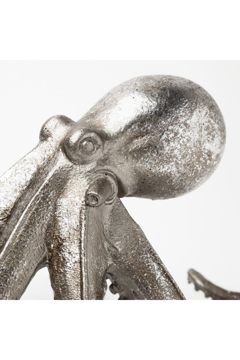 Strafford Silver Resin Octopus, Alternate, color, Silver