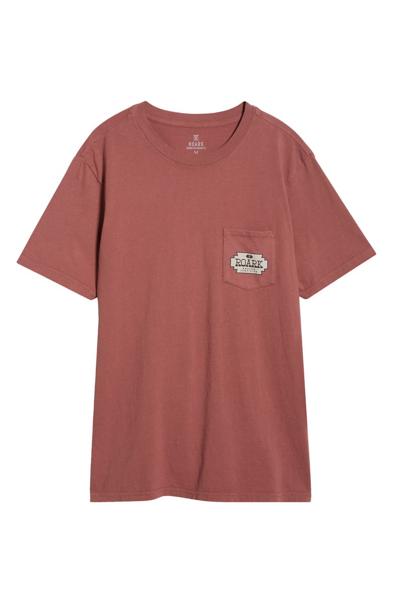 Roark Gaucho Cotton Graphic Pocket T-Shirt, Main, color, Red Clay