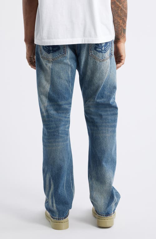 Billionaire Boys Club Bb Dune Heart Fit Distressed Jeans In Blue