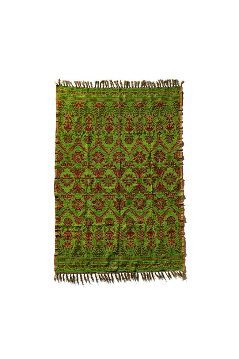 Reversible Jacquard Rug, Main, color, Green