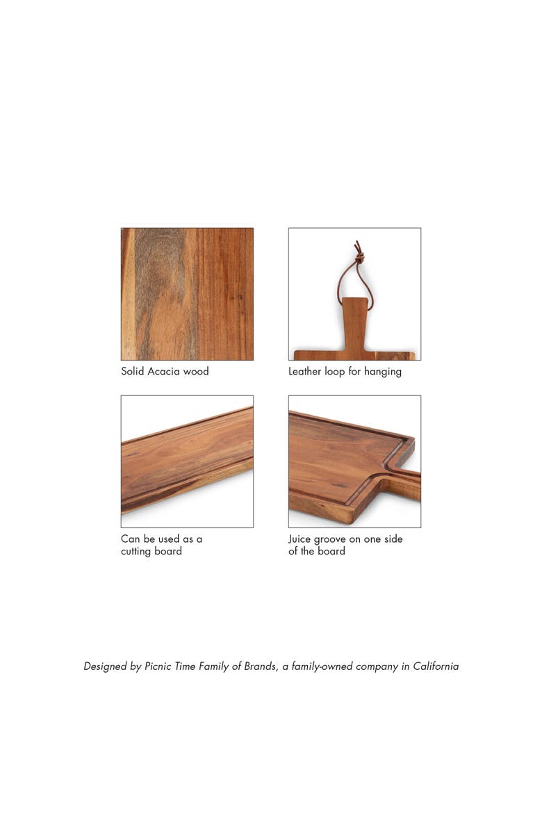 Tagliere Long Rectangular Charcuterie Board, Alternate, color, Acacia Wood