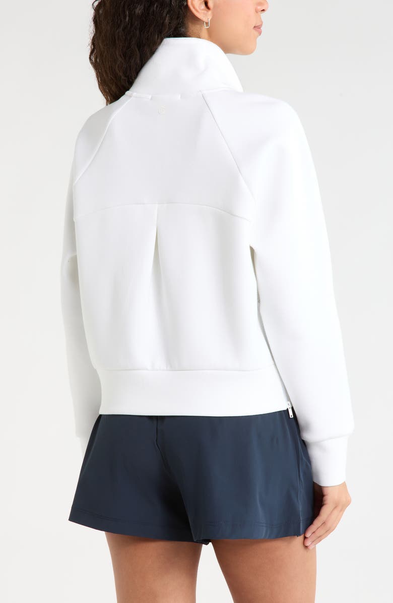 Zella Sporty Half Zip Sweatshirt, Alternate, color, White