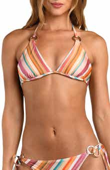 Annabelle Watercolor Triangle Bikini Top