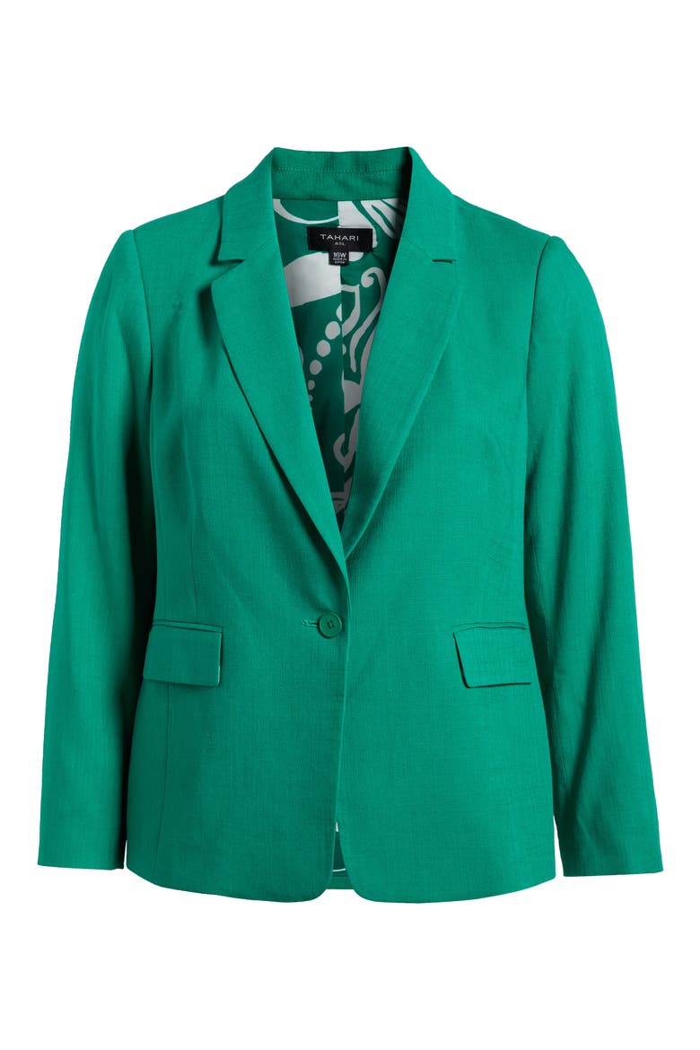 One-Button Blazer, Alternate, color, CLOVER