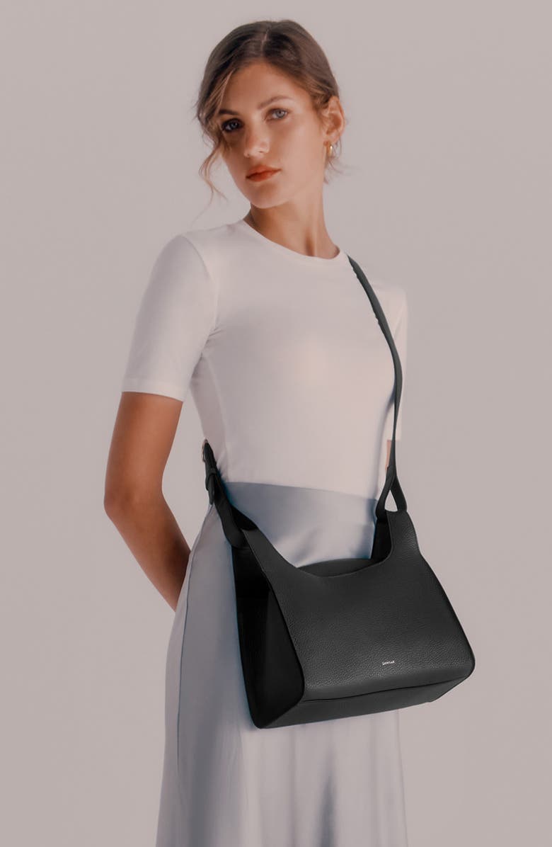 Cuyana Double Loop Leather Crossbody Bag, Alternate, color,