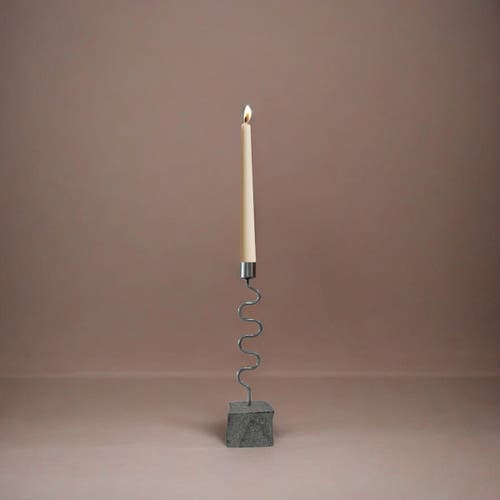 Meso Goods Amara Candle Holder By Diego Olivero Studio In Gray