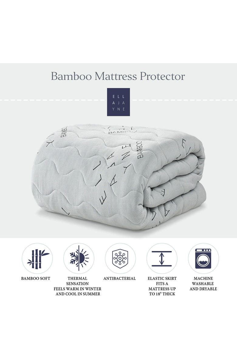 ELLA JAYNE HOME Hypoallergenic Mattress Protector, Alternate, color, White