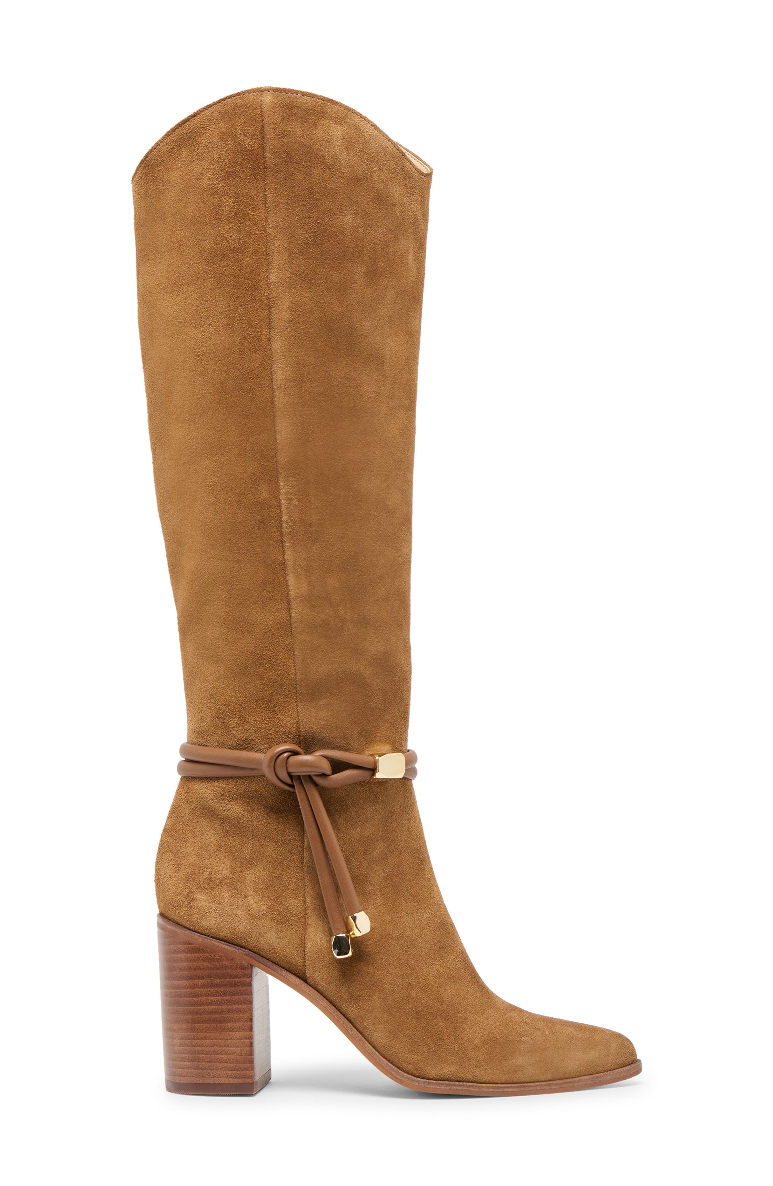 Dolce Vita Tarren Knee High Boot, Alternate, color, Brown Suede