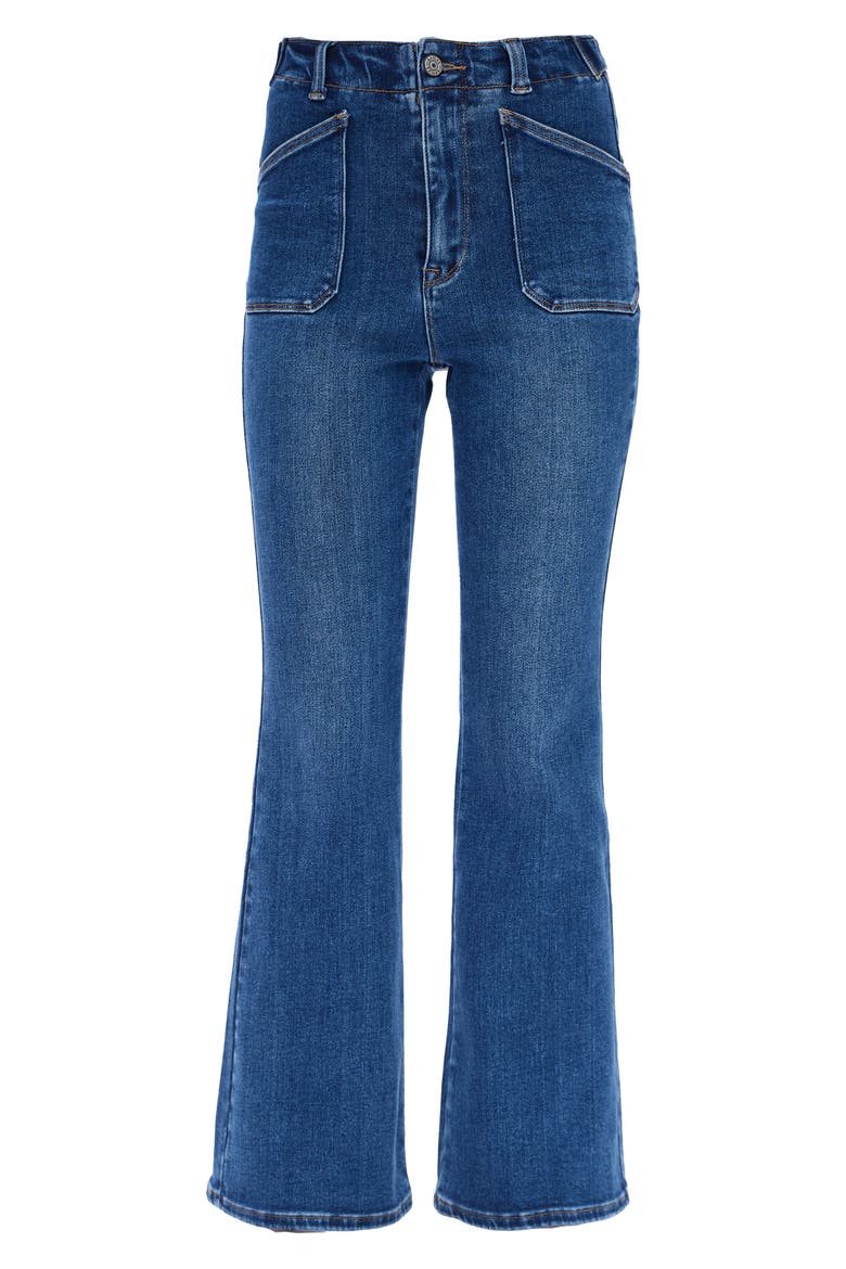 High Waist Flare Jeans, Alternate, color, STARLIGHT
