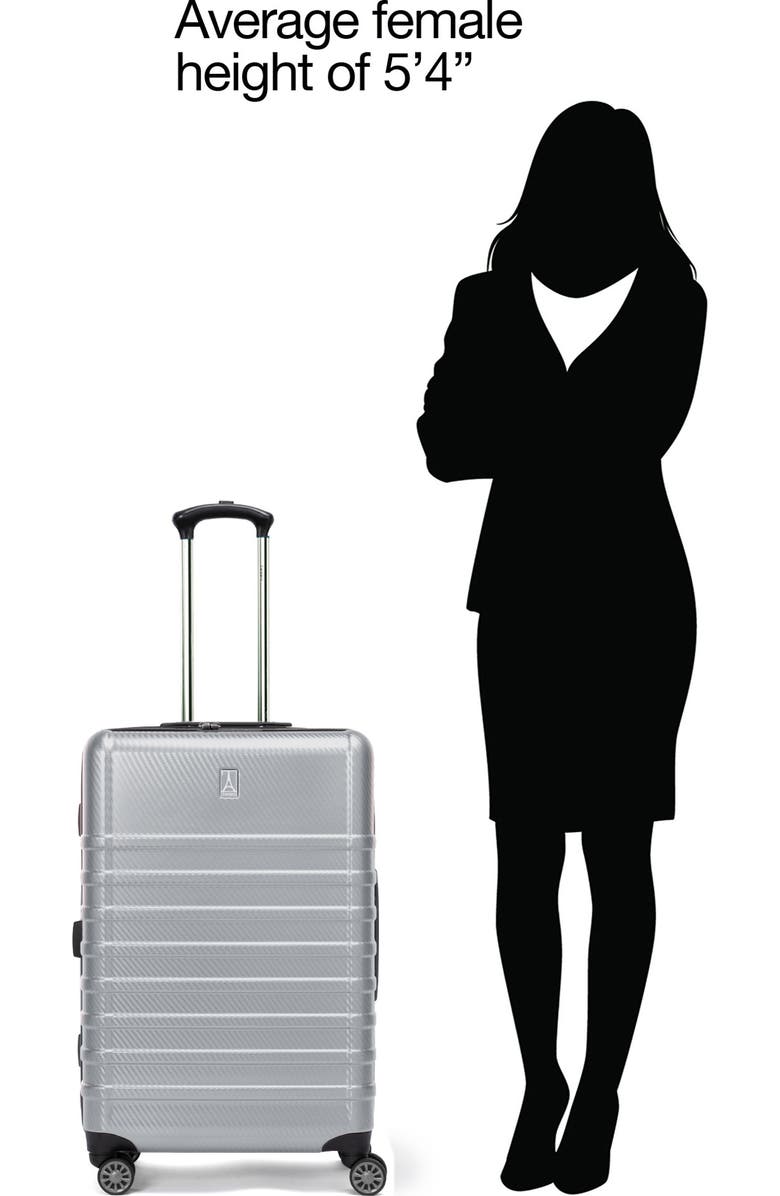 TRAVELPRO Rollmaster Lite 2 24-Inch Expandable Hardside Luggage, Alternate, color, Grey Carbon Fiber