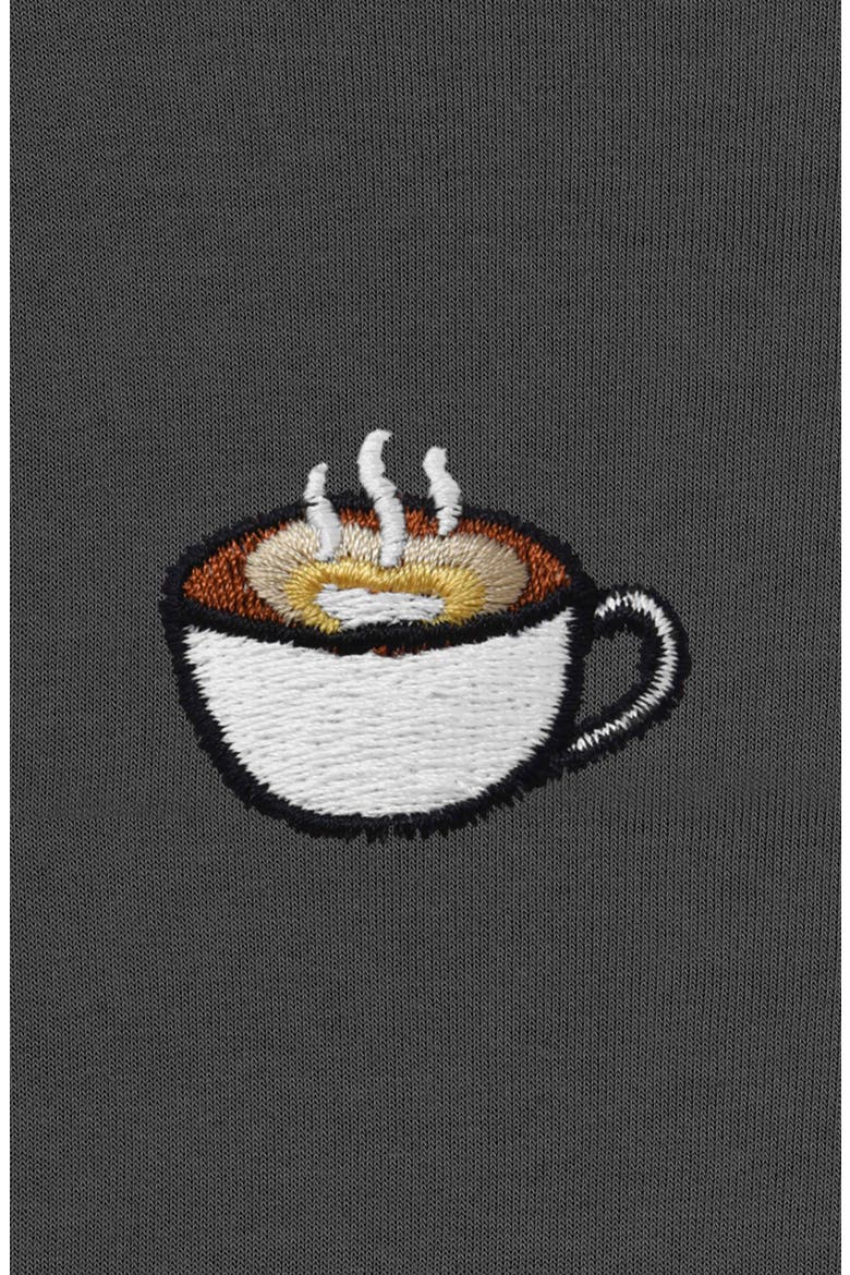 Cappuccino Fleece Sweatshirt, Alternate, color, Asphalt Gray
