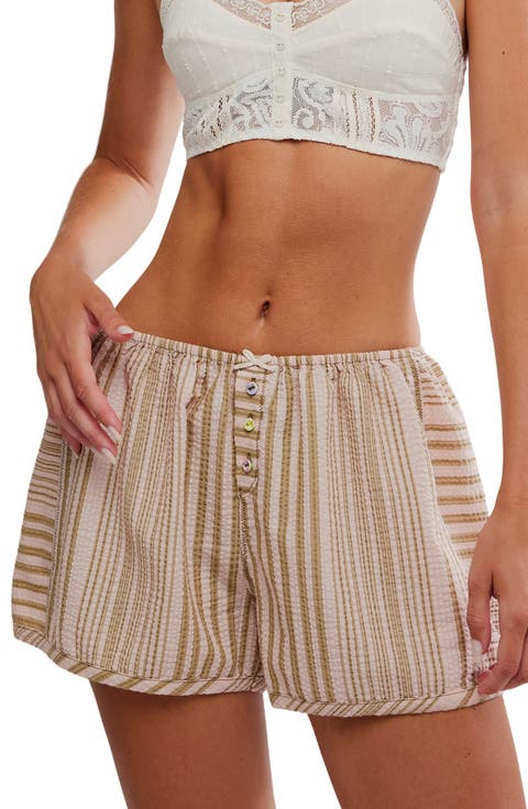 Home By 8 Textured Stripe Cotton Boxer Shorts