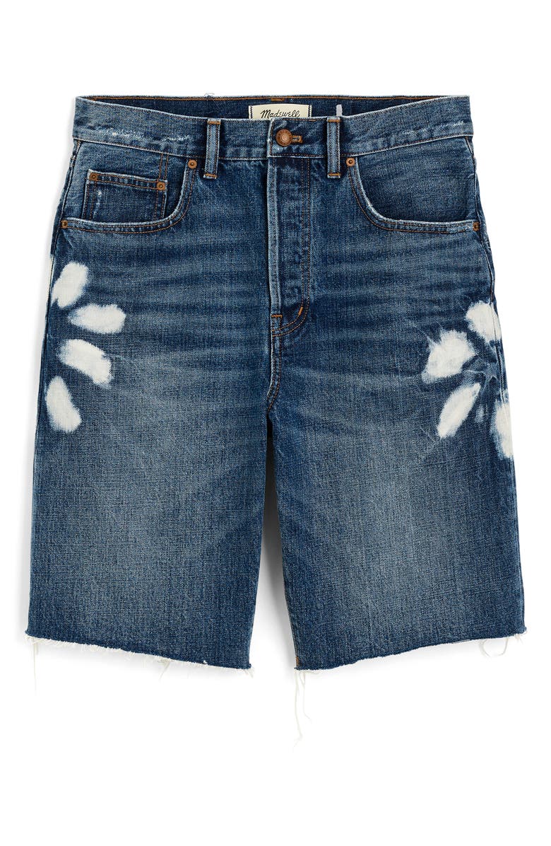 Madewell Essex Long Baggy Shorts, Alternate, color, Shibori Wash