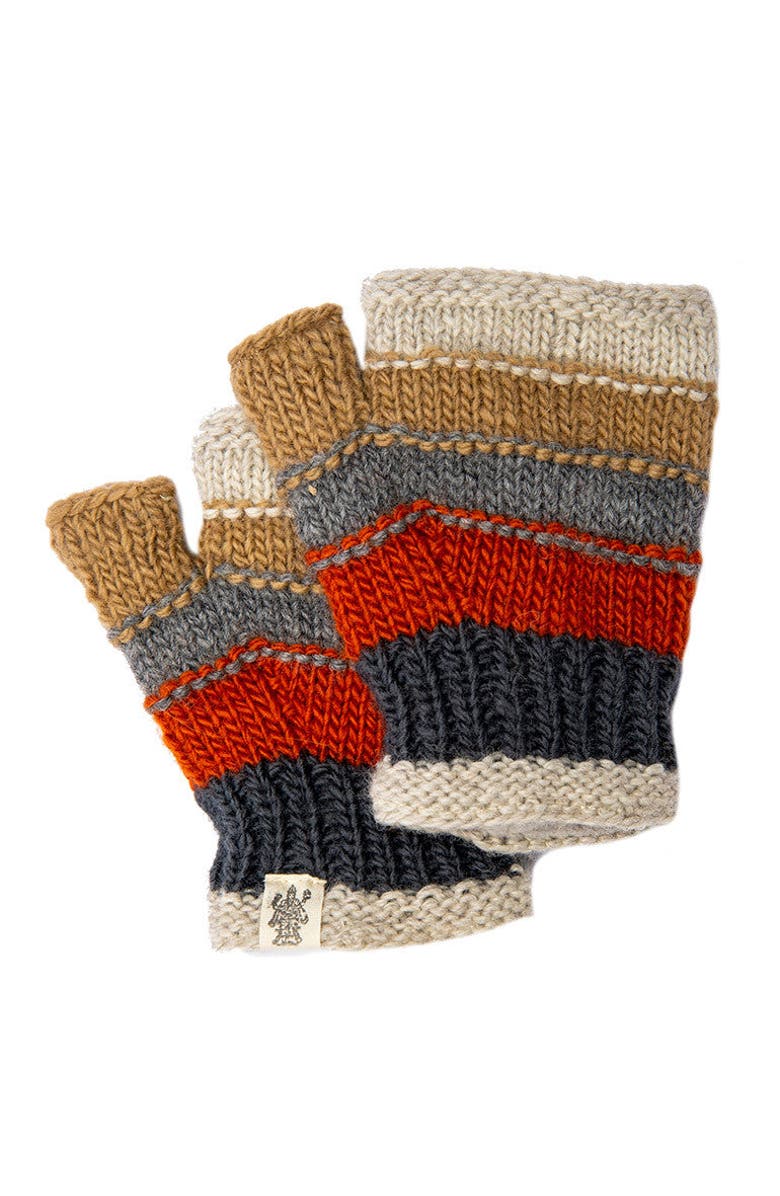 Nirvanna Designs Short Cuff Handwarmers, Main, color, Oatmeal