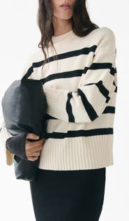 MANGO Castello Stripe Sweater