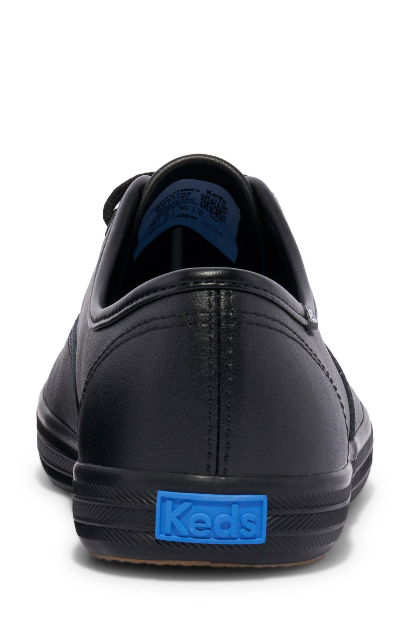 Keds<sup>®</sup> Champion Leather Sneaker - Multiple Widths Available, Alternate, color, Black