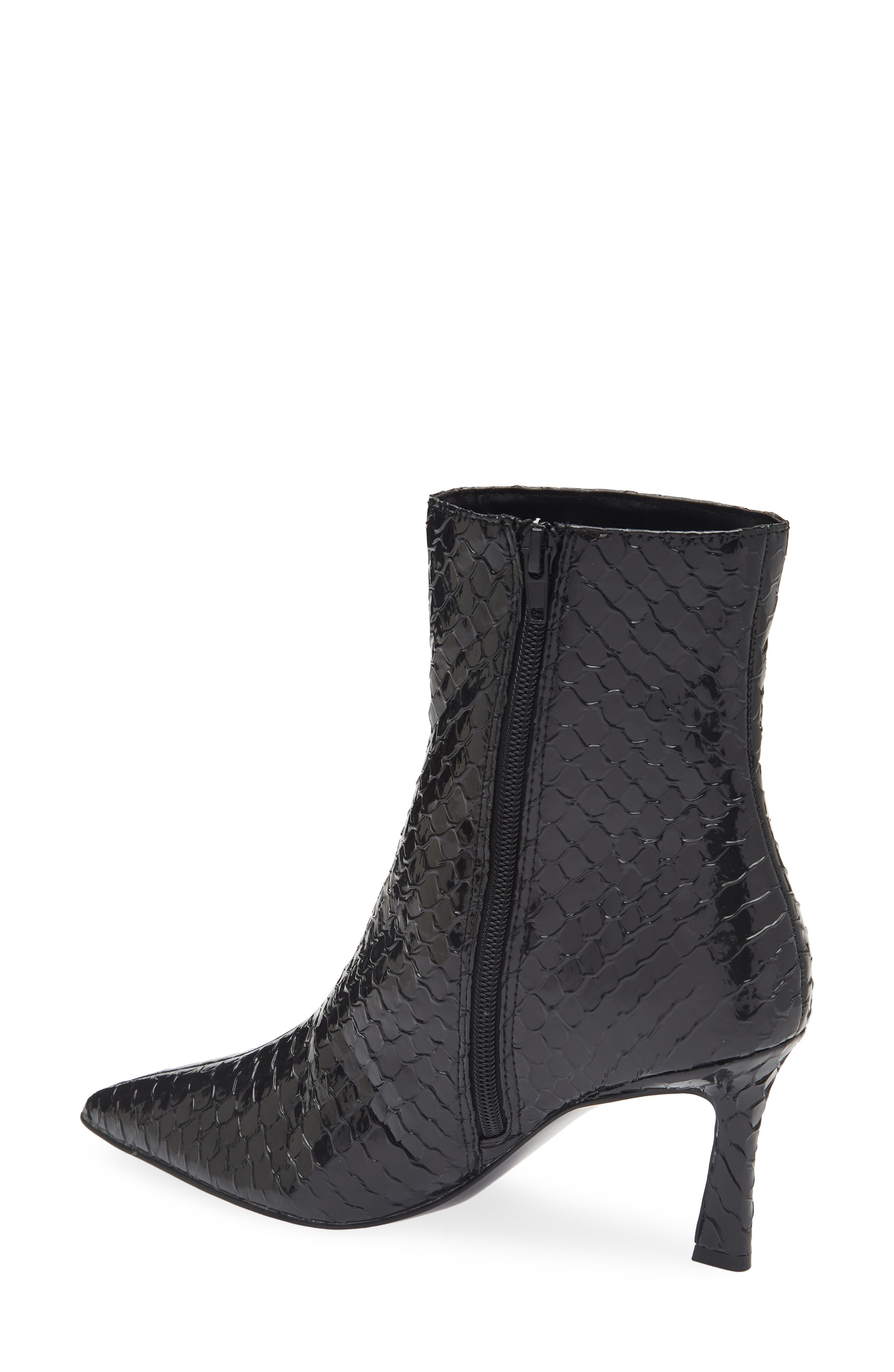 Steve Madden Leena Pointed Toe Bootie, Alternate, color, Black Mult