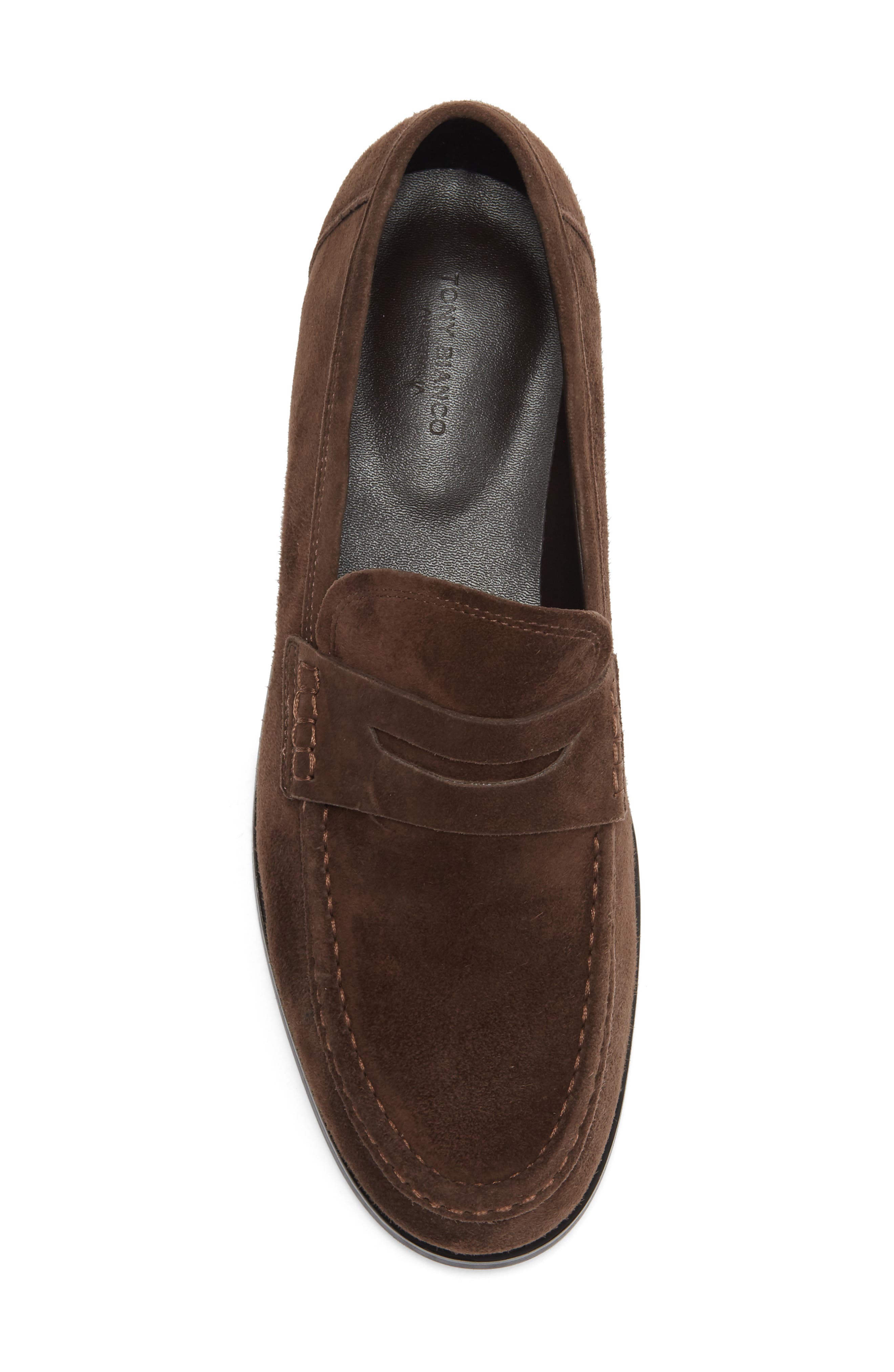 Tony Bianco Zac Penny Loafer, Alternate, color, Espresso Suede