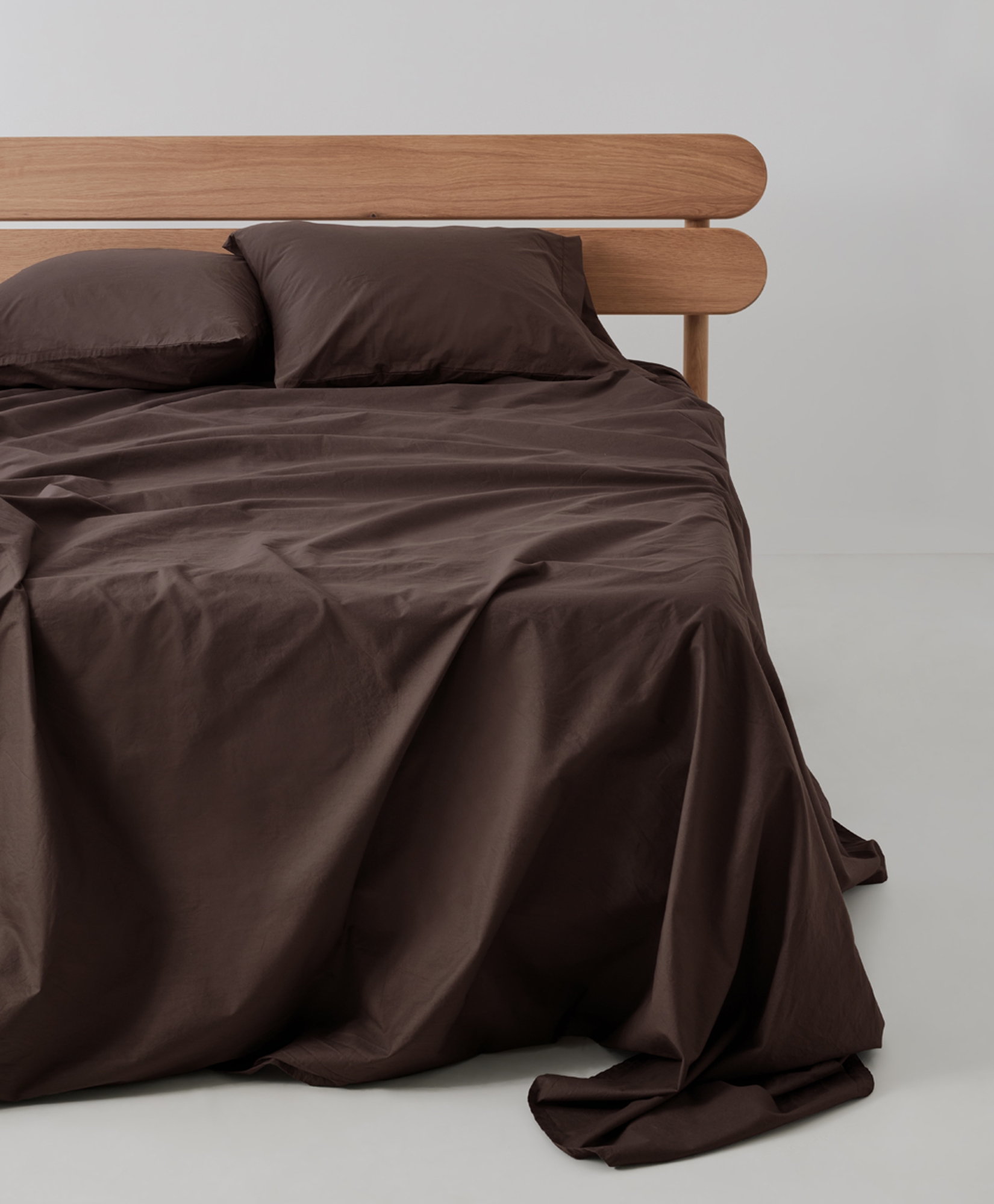 Pact Organic Cool-Air Percale Sheet Set - French Roast, Queen