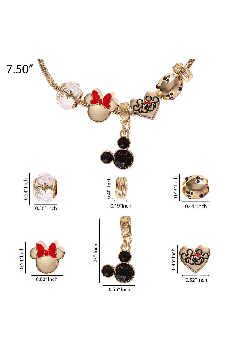 Fashion Charm Bracelet, 7", Alternate, color, Gold