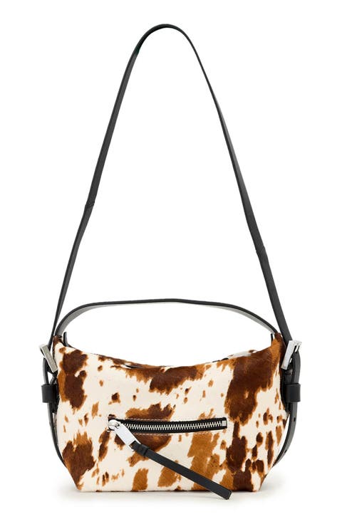 Vega Grab Genuine Calf Hair Crossbody Bag