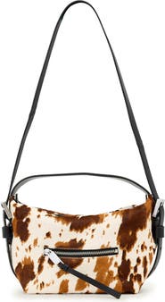 AllSaints Vega Grab Genuine Calf Hair Crossbody Bag