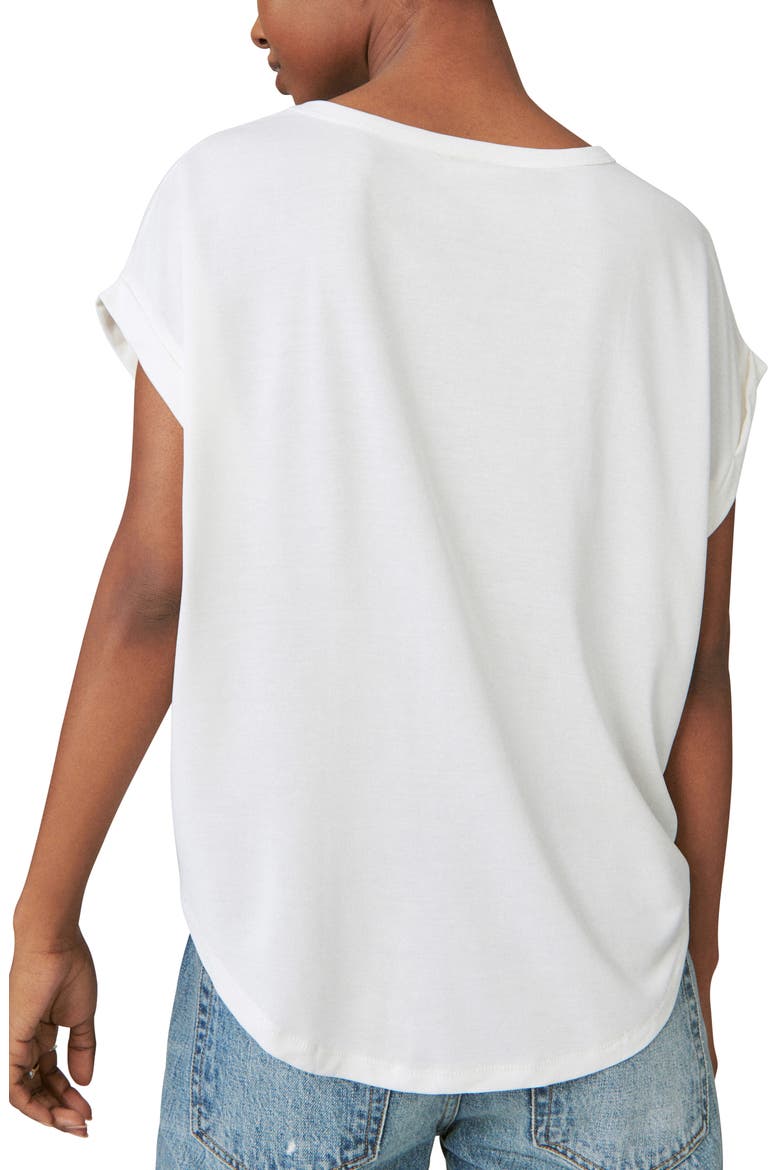 Sandwash Dolman T-Shirt, Alternate, color, BRIGHT WHITE