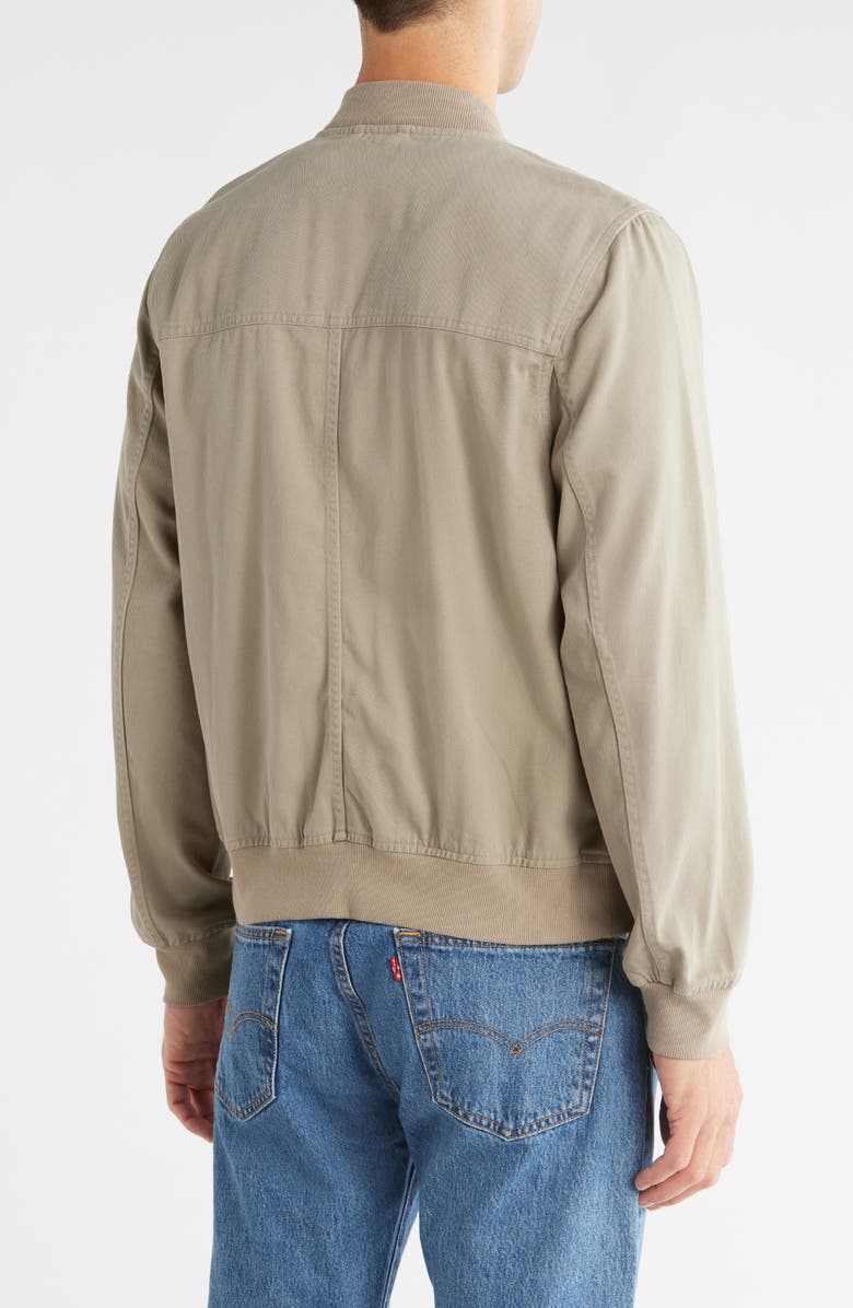 Lucky Brand Cotton Twill Utility Bomber Jacket, Alternate, color, Laurel Oak
