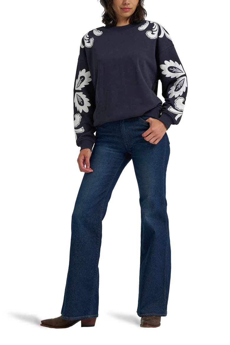 '70s High Rise Flare Jeans, Alternate, color, WHIRLPOOL