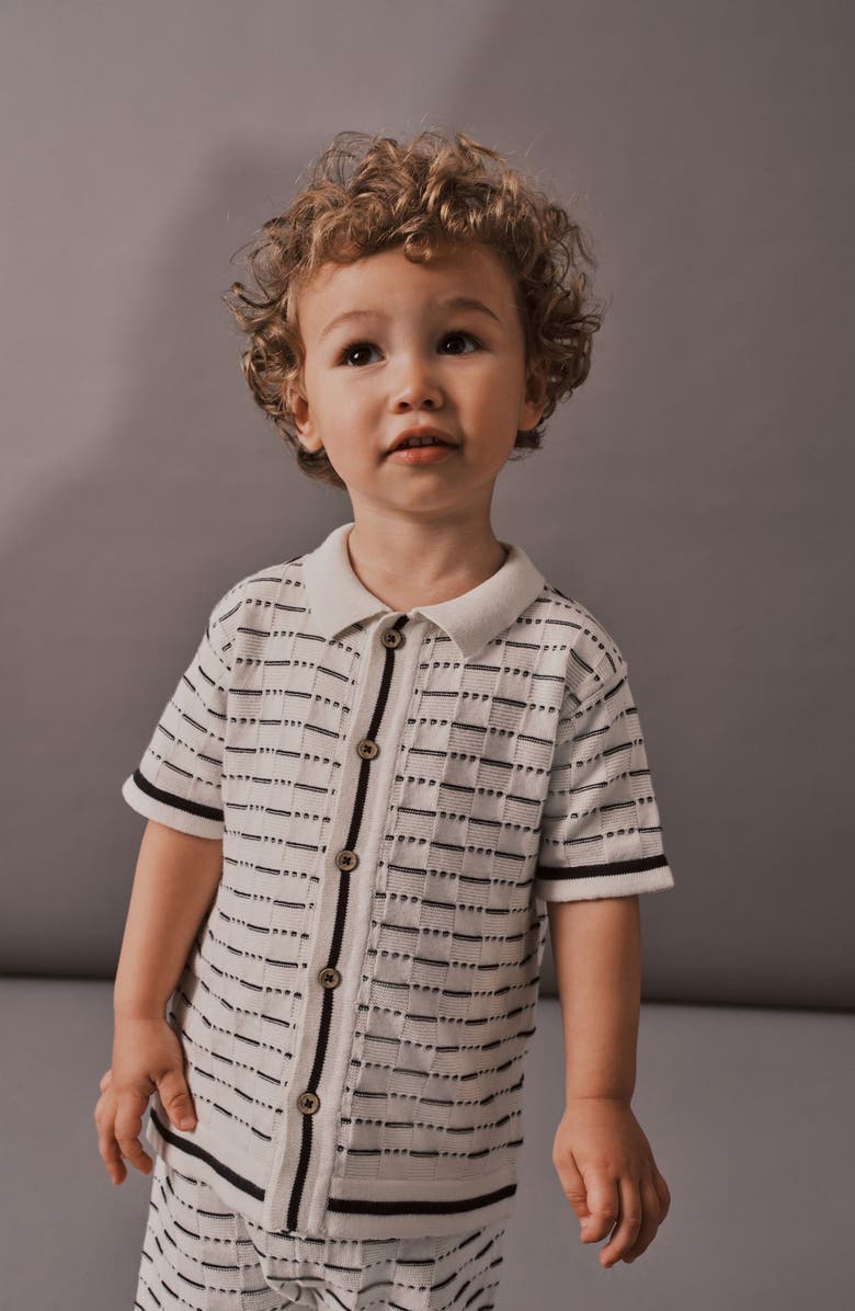 NEXT Kids' Cotton Button-Up Shirt & Shorts Set, Alternate, color, 