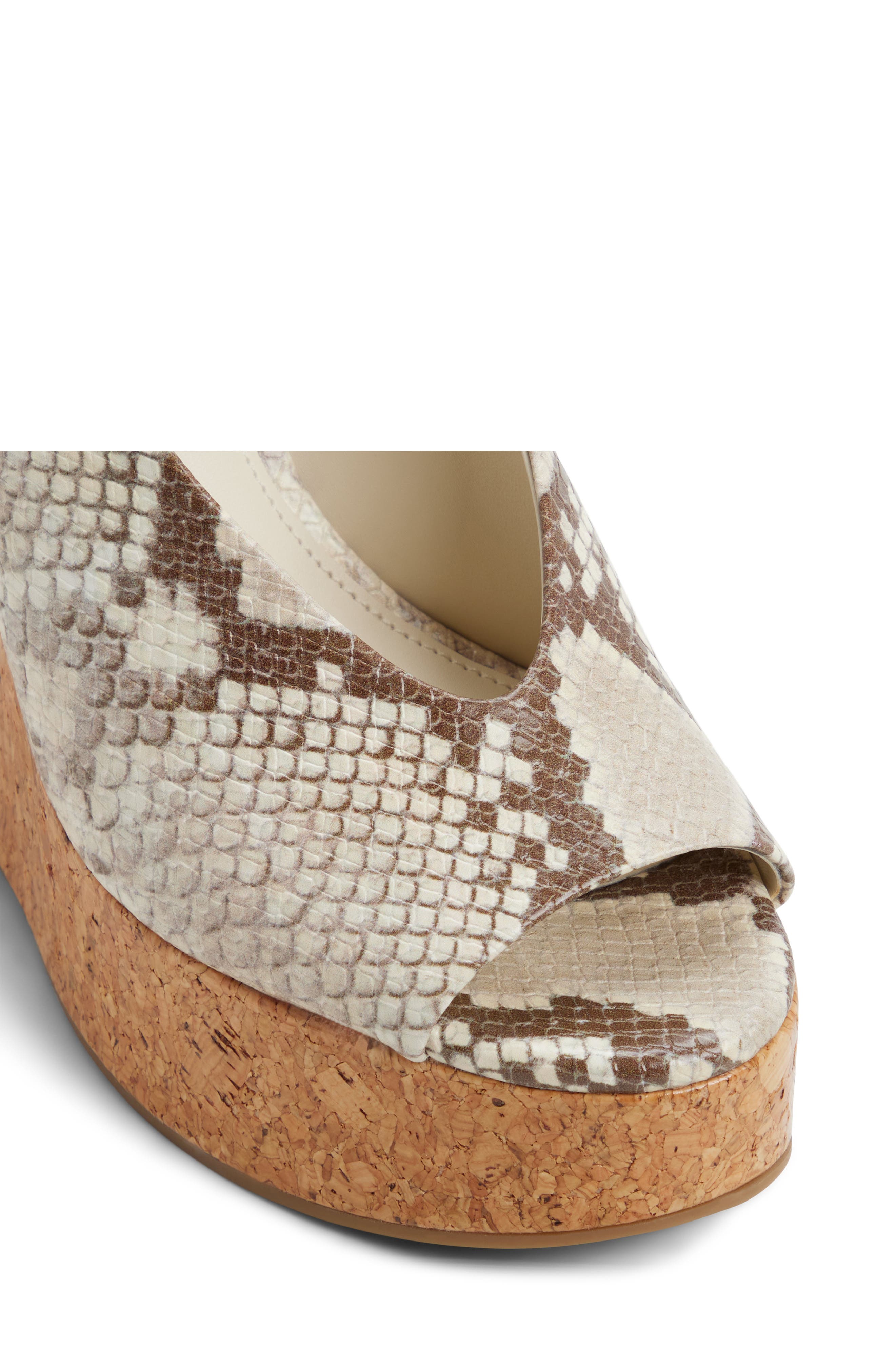 Tatianah Platform Wedge Sandal, Alternate, color, IVORY MULTI