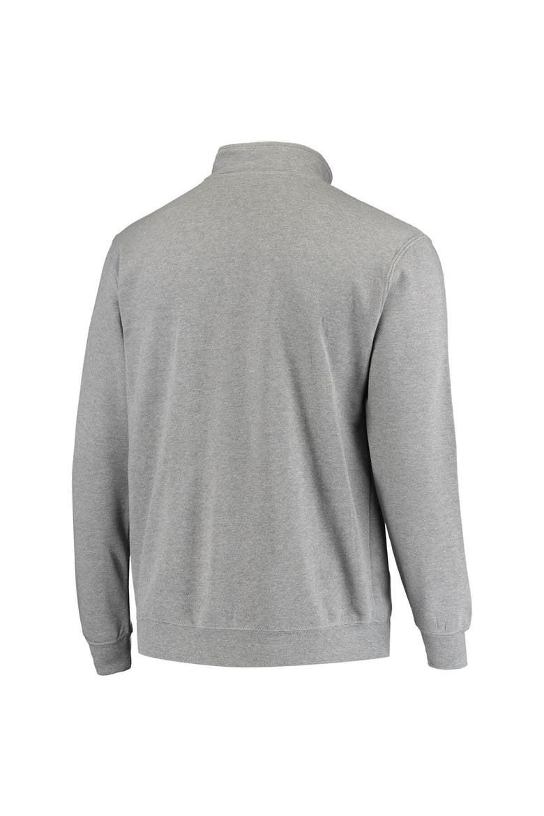 Men's Colosseum Heathered Gray Georgetown Hoyas Tortugas Logo Quarter-Zip Jacket, Alternate, color, Heather Gray