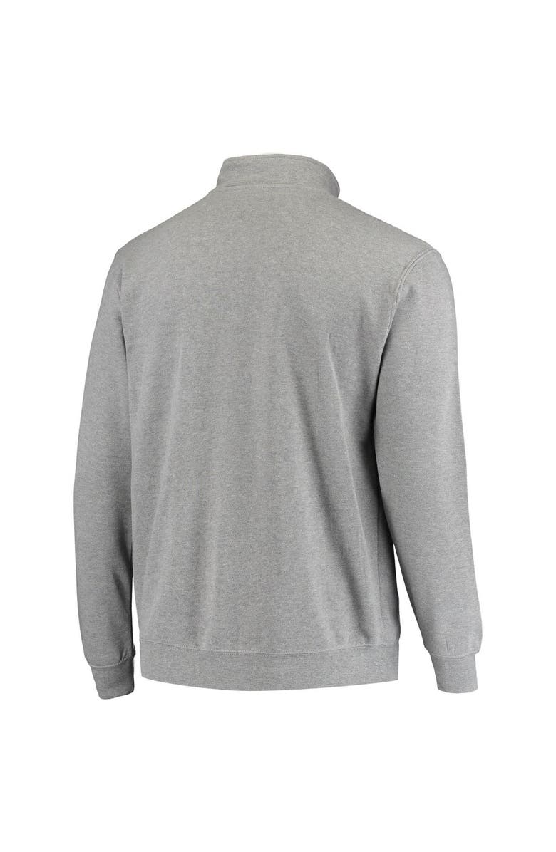 COLOSSEUM Men's Colosseum Heathered Gray Georgetown Hoyas Tortugas Logo Quarter-Zip Jacket, Alternate, color, Heather Gray