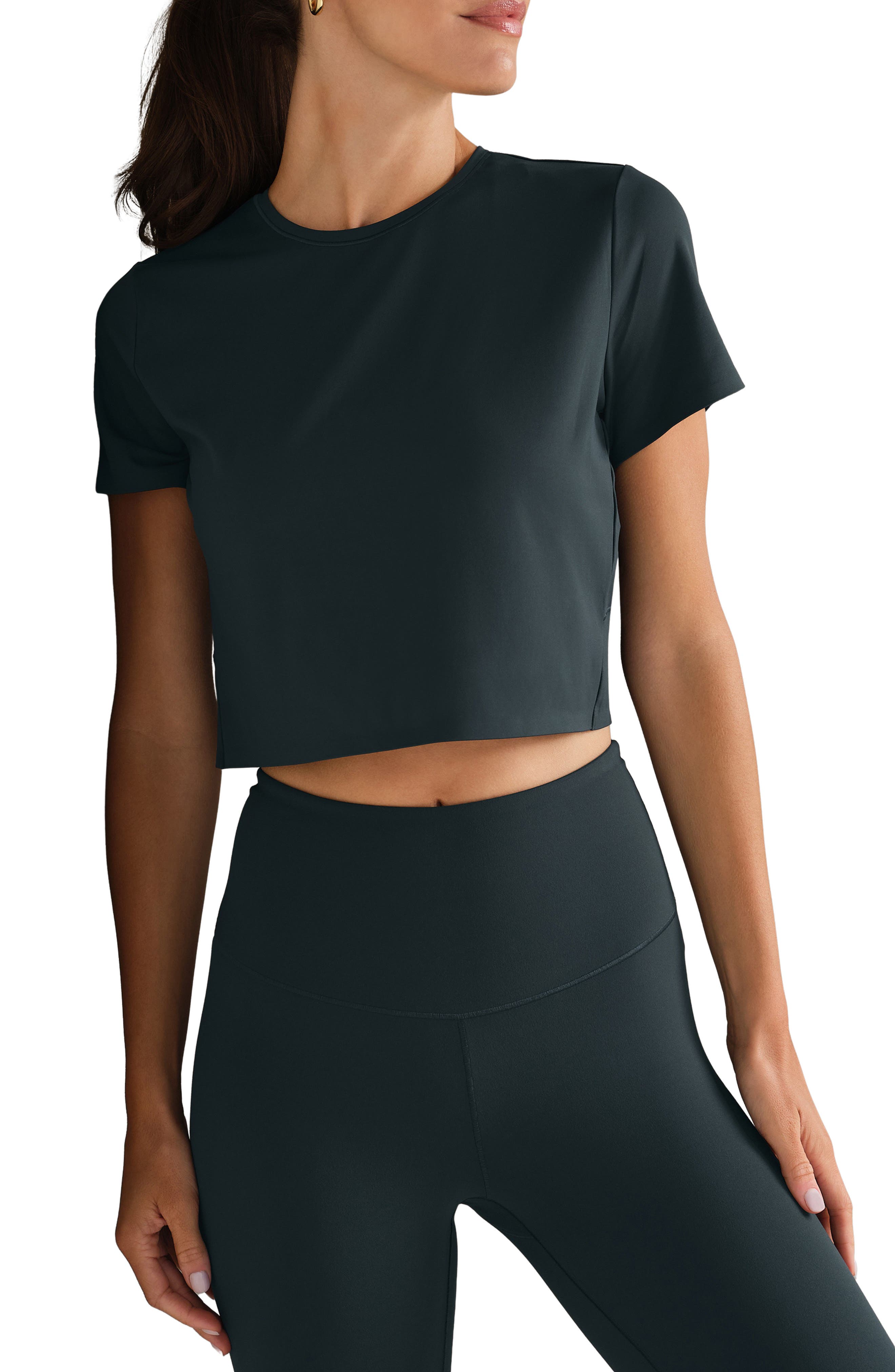 Serene Crop Performance T-Shirt