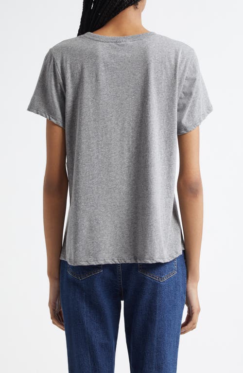 Cinq À Sept Multi Heart Cotton Graphic T-shirt In Gray