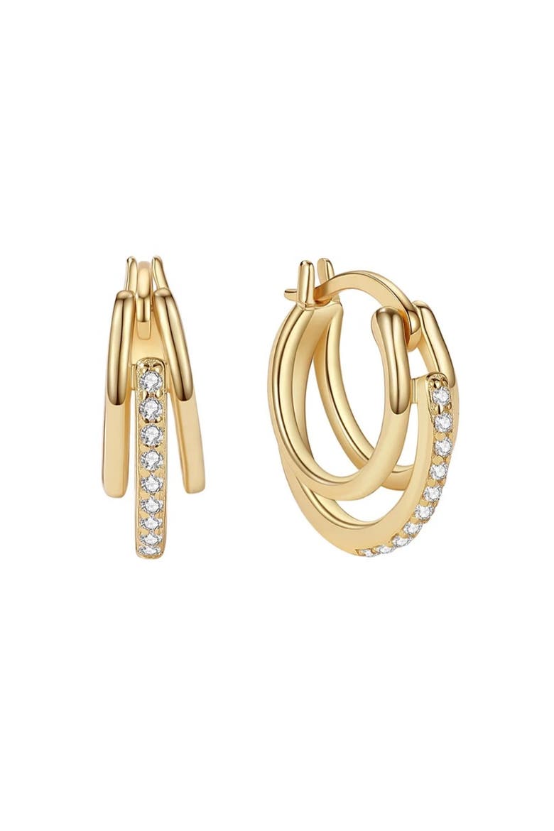 Triple Hoops, Main, color, Gold