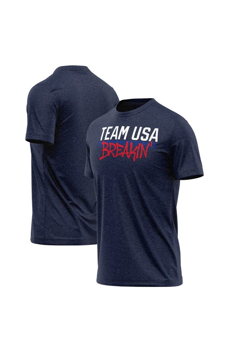 BREAKINGT Men's Navy Team USA Break Dancing Breakin' T-Shirt, Alternate, color,