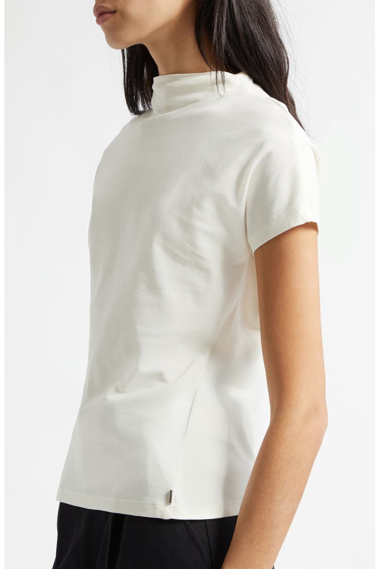 Ecrei Mixed Media Cotton T-Shirt, Alternate, color, SOFT CREAM