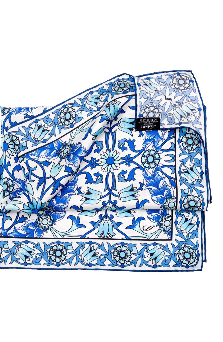 Elizabetta Eterna - Silk Neckerchief for Men, Alternate, color, Blue