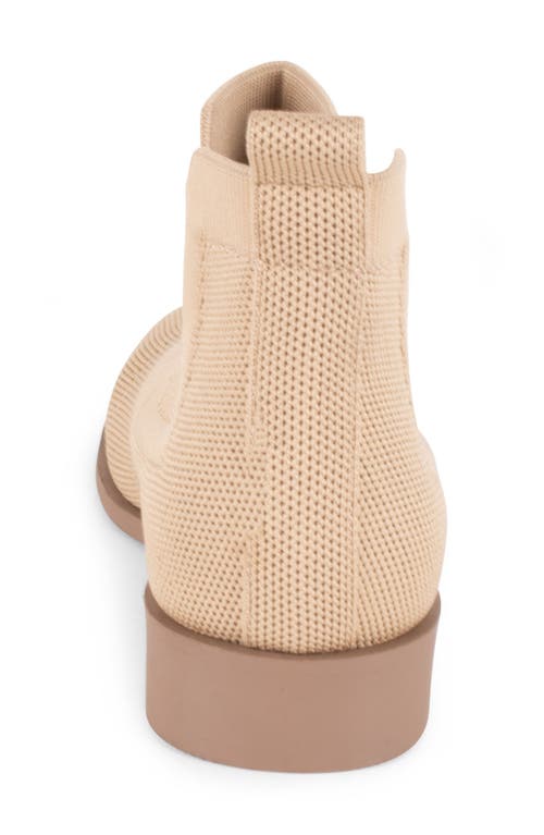 Tahari Roundabout Knit Bootie In Brown