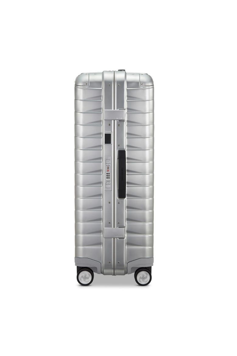 Proxis Aluminum Hardside 29" Large Checked Spinner Luggage, Alternate, color, Aluminum Silver