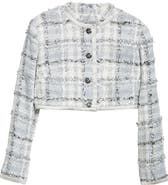Dolce&Gabbana Check Raschel Tweed Crop Jacket