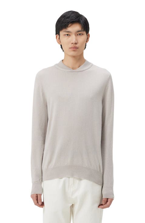 Double-Neckline Cashmere Sweater