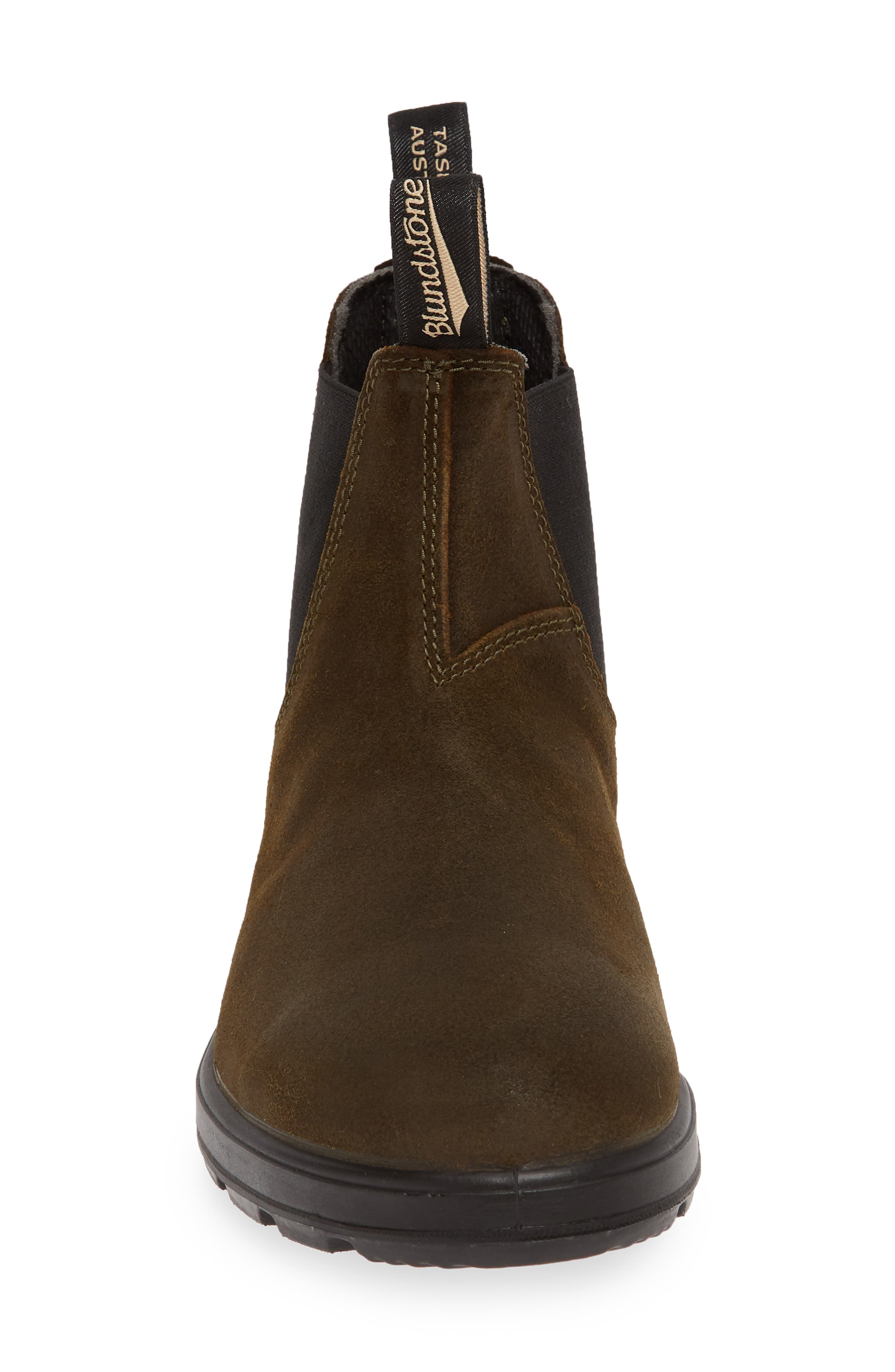 Gender Inclusive Blundstone Original Series Chelsea Boot, Alternate, color, DARK OLIVE